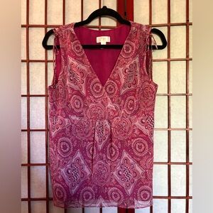 LOFT Pink Tunic Tank Top